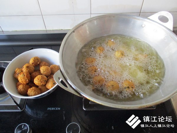  今天我家做藕圆子……