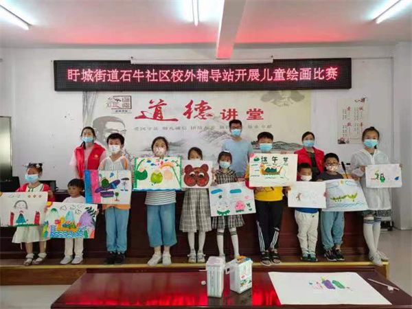 童心永向党 喜迎二十大——盱城街道石牛社区关工委组织庆“六一”活动