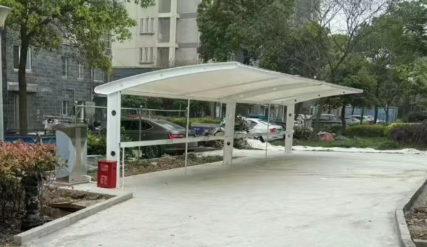  仪征枣林湾：充电棚架起便民安全网