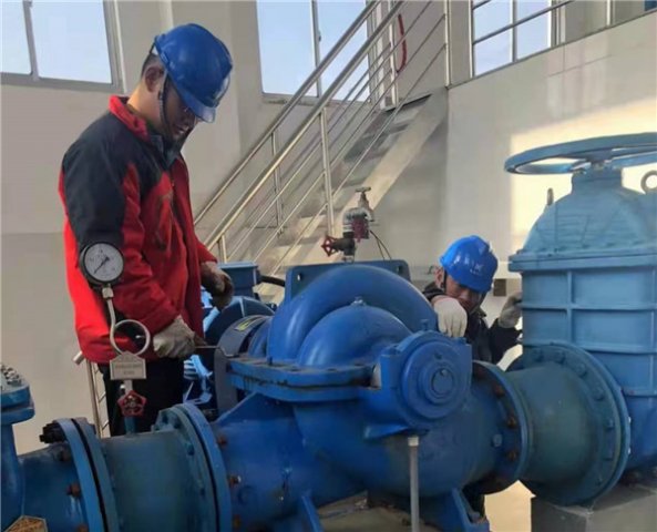 盱眙粤海水务：节前设备勤保养 安全供水有保障