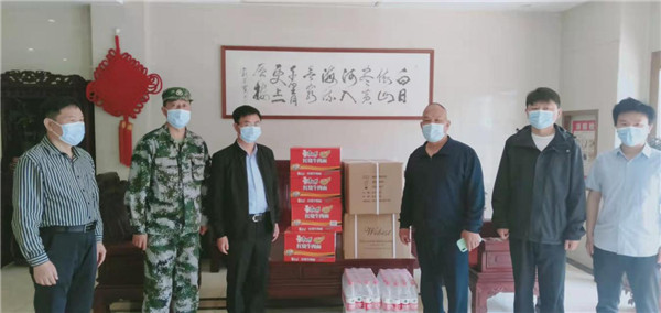 盱眙县应急管理局慰问隔离点值守人员
