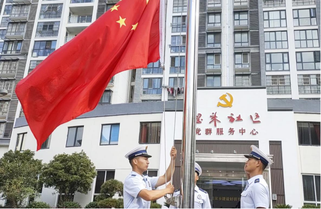 永葆本色建家乡  强国强军当先锋 ：淮城街道恩来社区新时代文明实践站 举行建军95周年庆祝活动