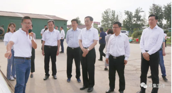 江苏省副省长王晖来仪征市新集镇考察调研