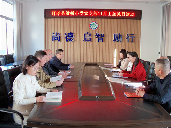 学习先进榜样 激发奋进力量——盱眙县维桥小学党支部举行“党员教育故事分享”主题党日活动