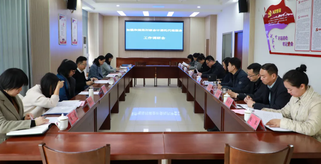 省财政厅来仪征新集调研村级会计委托代理服务工作