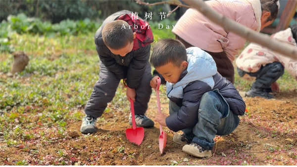 萌娃植绿趣 共赴春日约 ——盱眙县第三实验幼儿园植树节活动