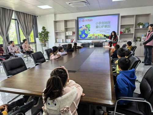 幸福课堂|淳化街道横岭社区举办“小手创地球 童心护家园”主题活动