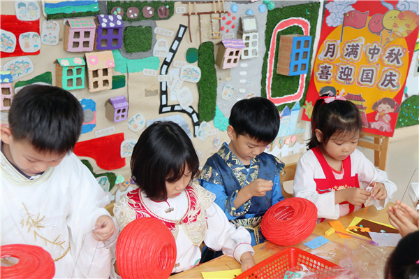 月满中秋 喜迎国庆——盱眙县五墩第一幼儿园开展中秋国庆双节主题活动