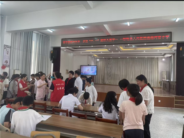 童享健康向未来 欢乐六一伴成长——盱眙县河桥中心小学开展为儿童送健康主题活动